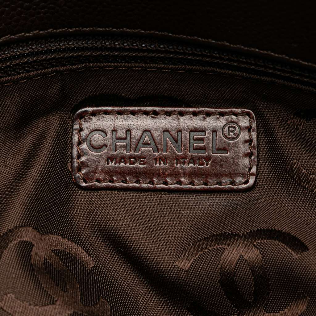 Chanel CC Caviar Turnlock Tote - 5