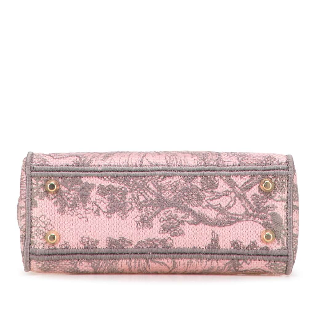 Dior Mini Embroidered Canvas Toile De Jouy Lady D Lite - Image 6
