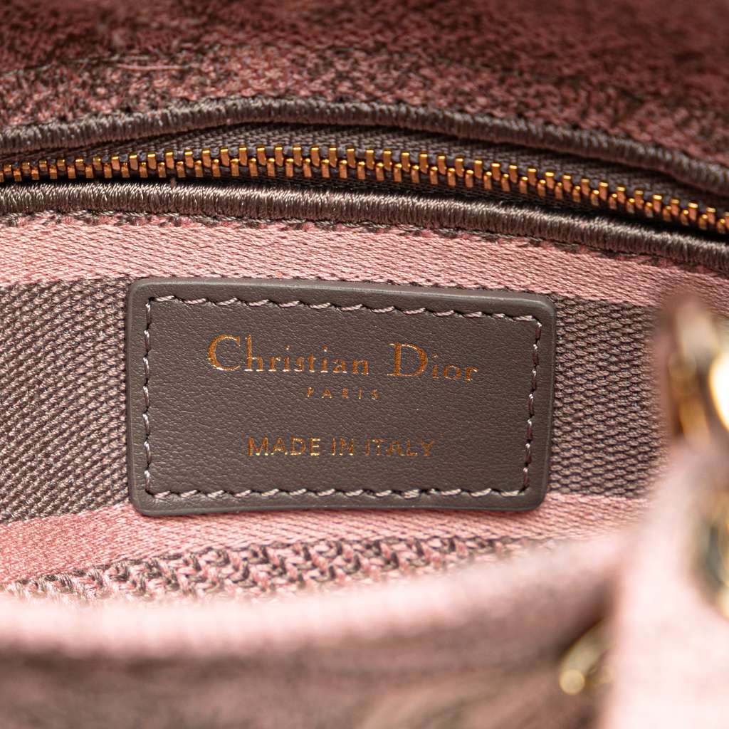 Dior Mini Embroidered Canvas Toile De Jouy Lady D Lite - Side view