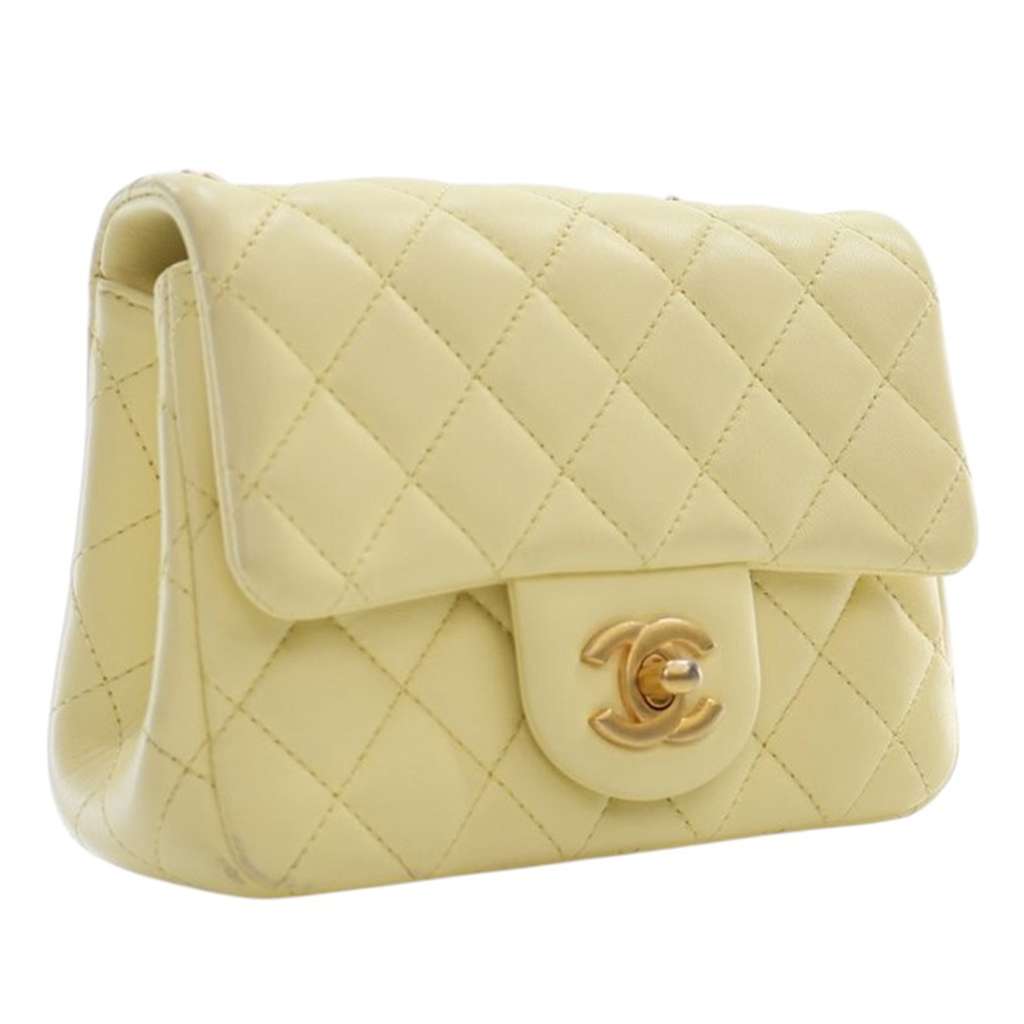 Chanel Mini Square Lambskin Sweet Camellia Flap - 2