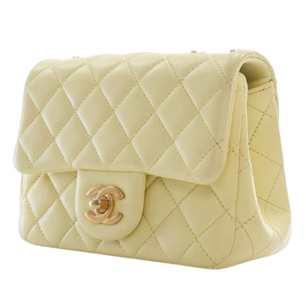 Chanel Mini Square Lambskin Sweet Camellia Flap - 3