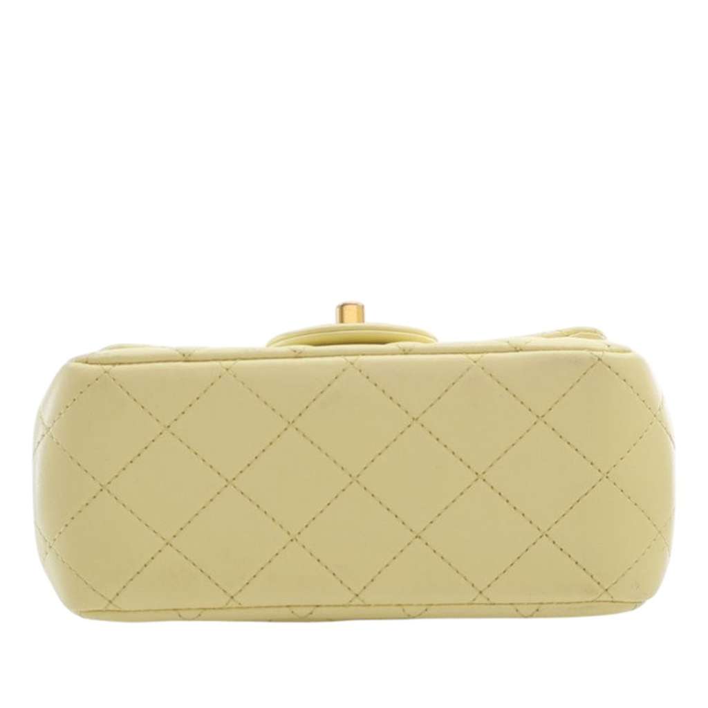 Chanel Mini Square Lambskin Sweet Camellia Flap - 5