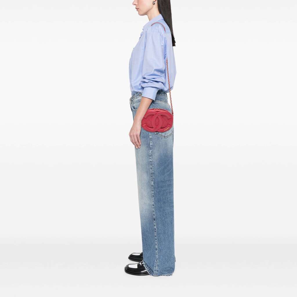 Chanel CC Quilted Lambskin Coco Midnight Camera Bag - Image 12