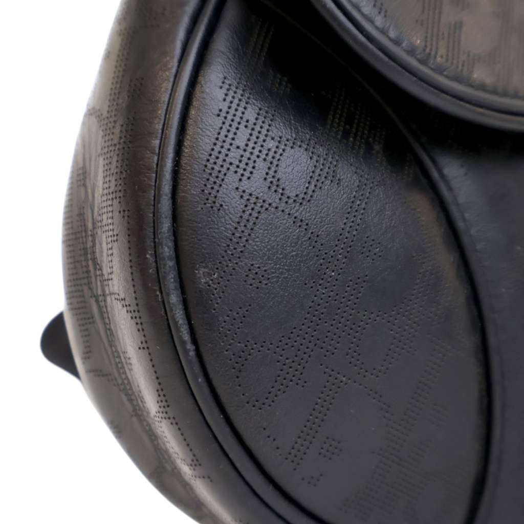 Dior Oblique Perforated Calfskin Galaxy Saddle Bag - Detail 1