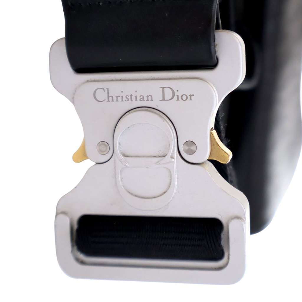 Dior Oblique Perforated Calfskin Galaxy Saddle Bag - Image 11