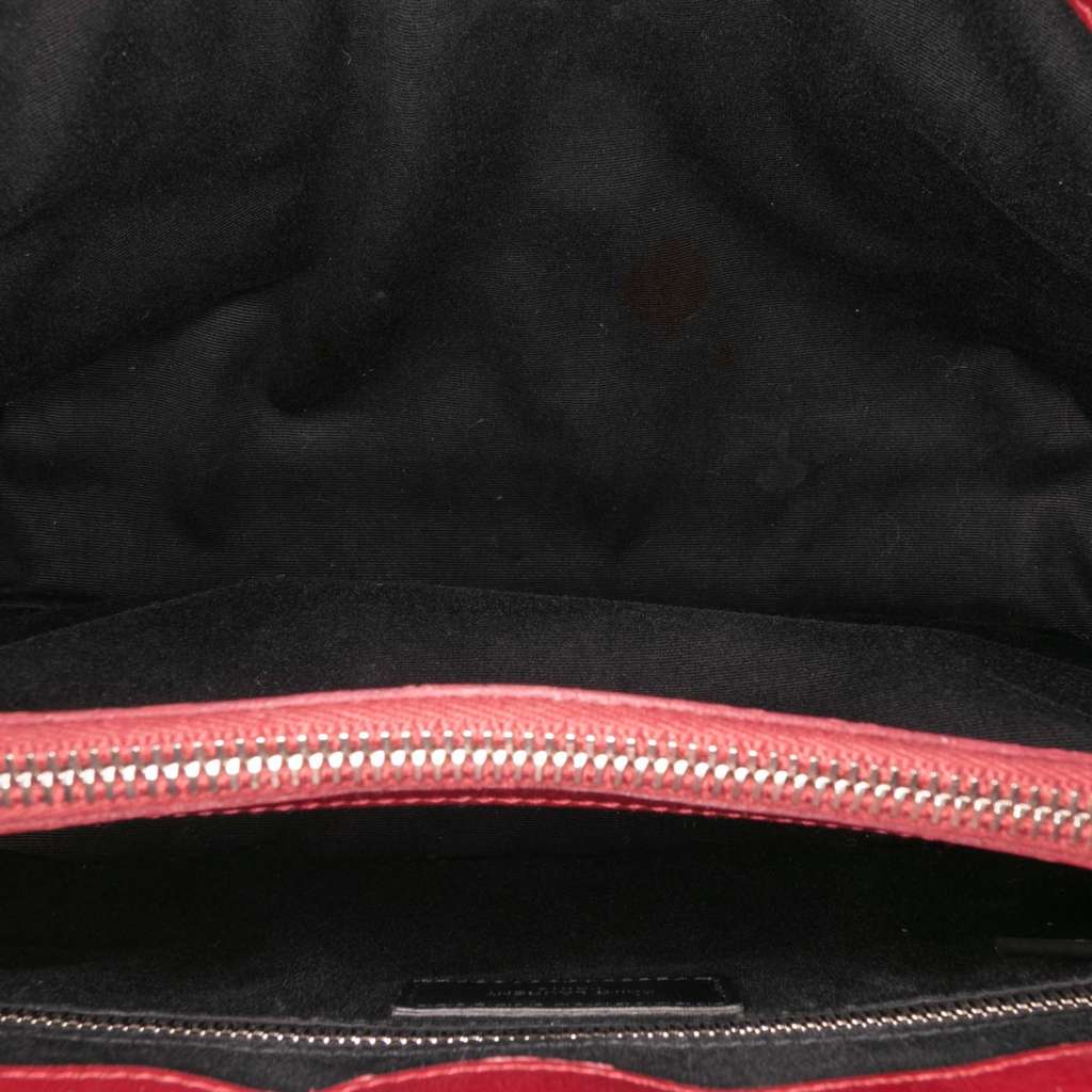 Saint Laurent Medium Matelasse Leather Monogram LouLou Chain Bag - 4