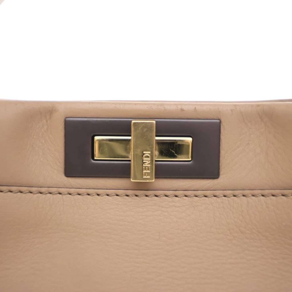 Fendi Medium Leather Peekaboo Iconic Satchel - Detail 2