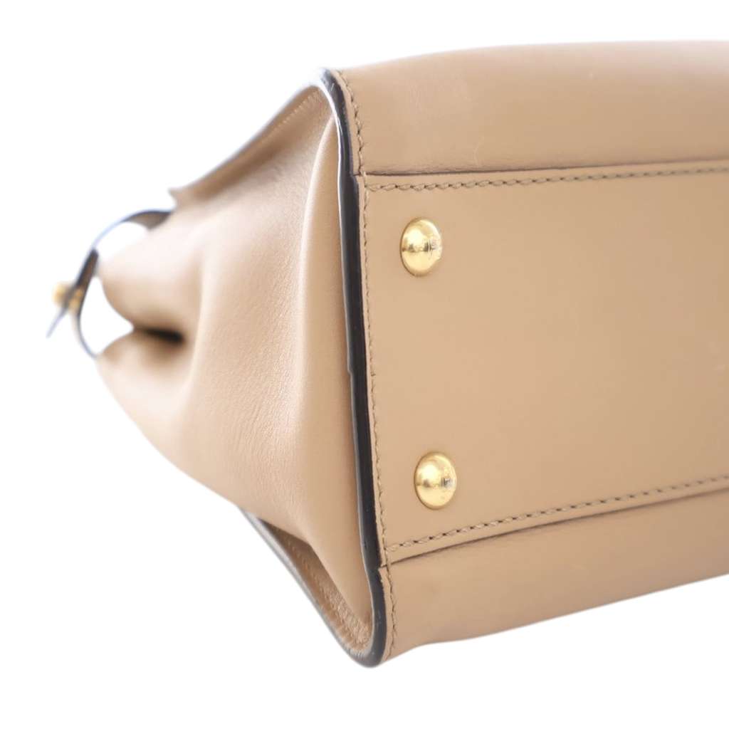 Fendi Medium Leather Peekaboo Iconic Satchel - Image 11