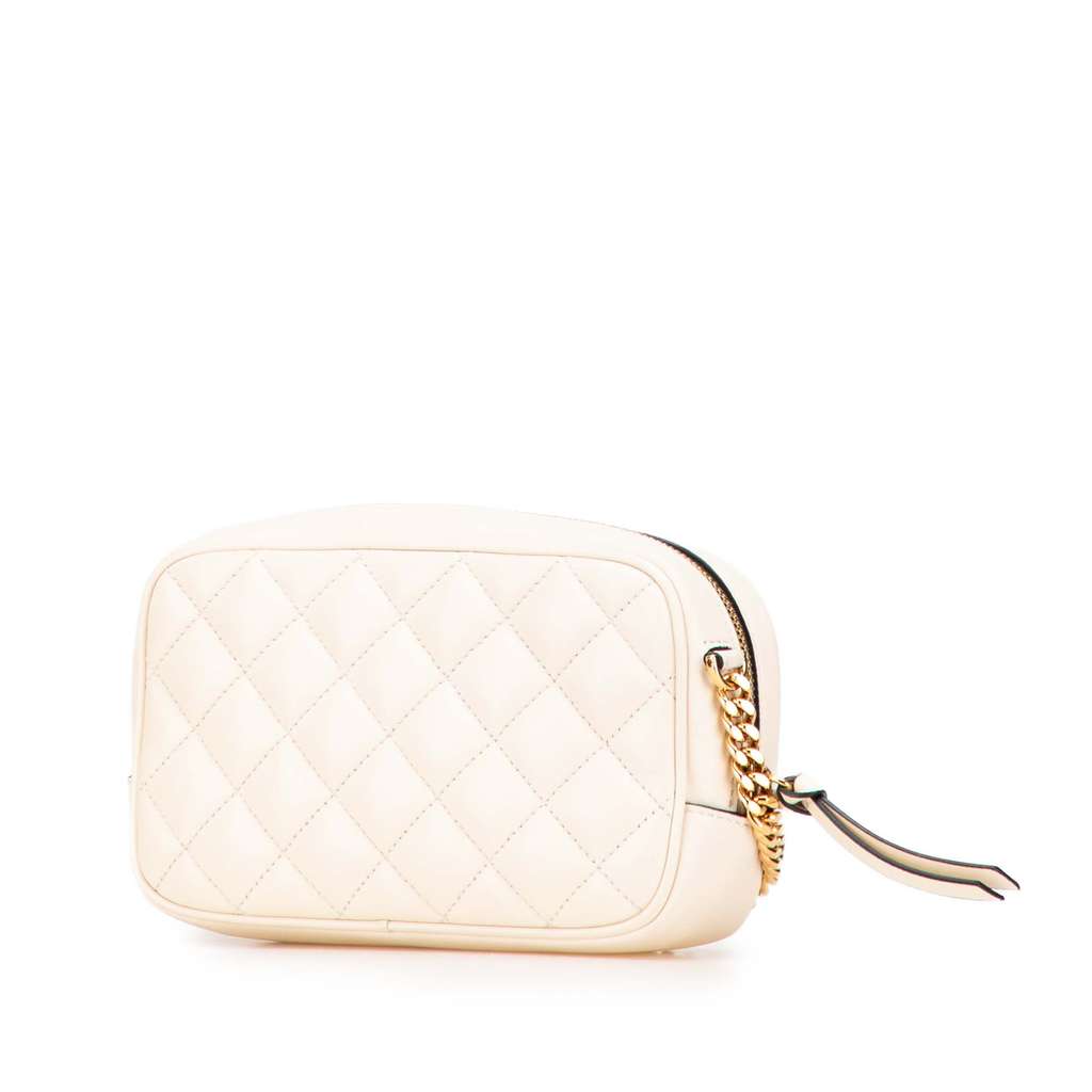 Versace Small Quilted Lambskin Medusa Camera Bag - Back view