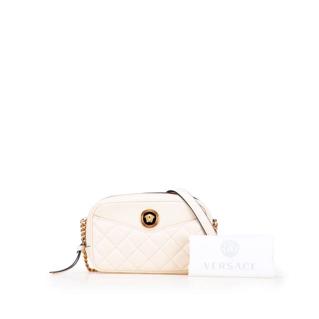Versace Small Quilted Lambskin Medusa Camera Bag - Image 12