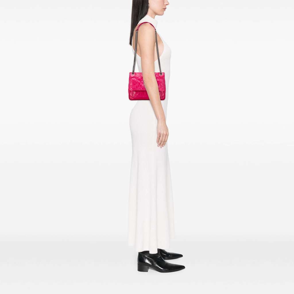 Saint Laurent Baby Crinkled Calfskin Monogram Niki Bag - Image 12