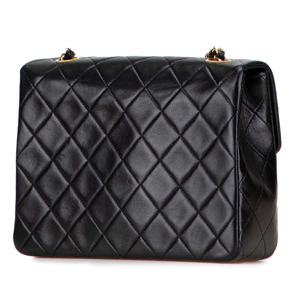 Chanel Small Square Quilted Lambskin Flap - Back view