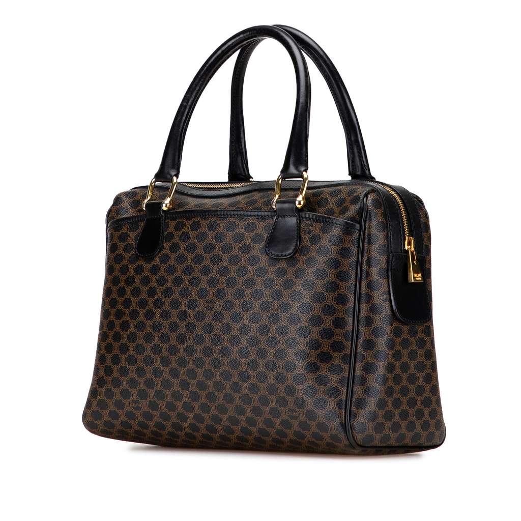 Celine Macadam Coated Canvas Handbag - 2