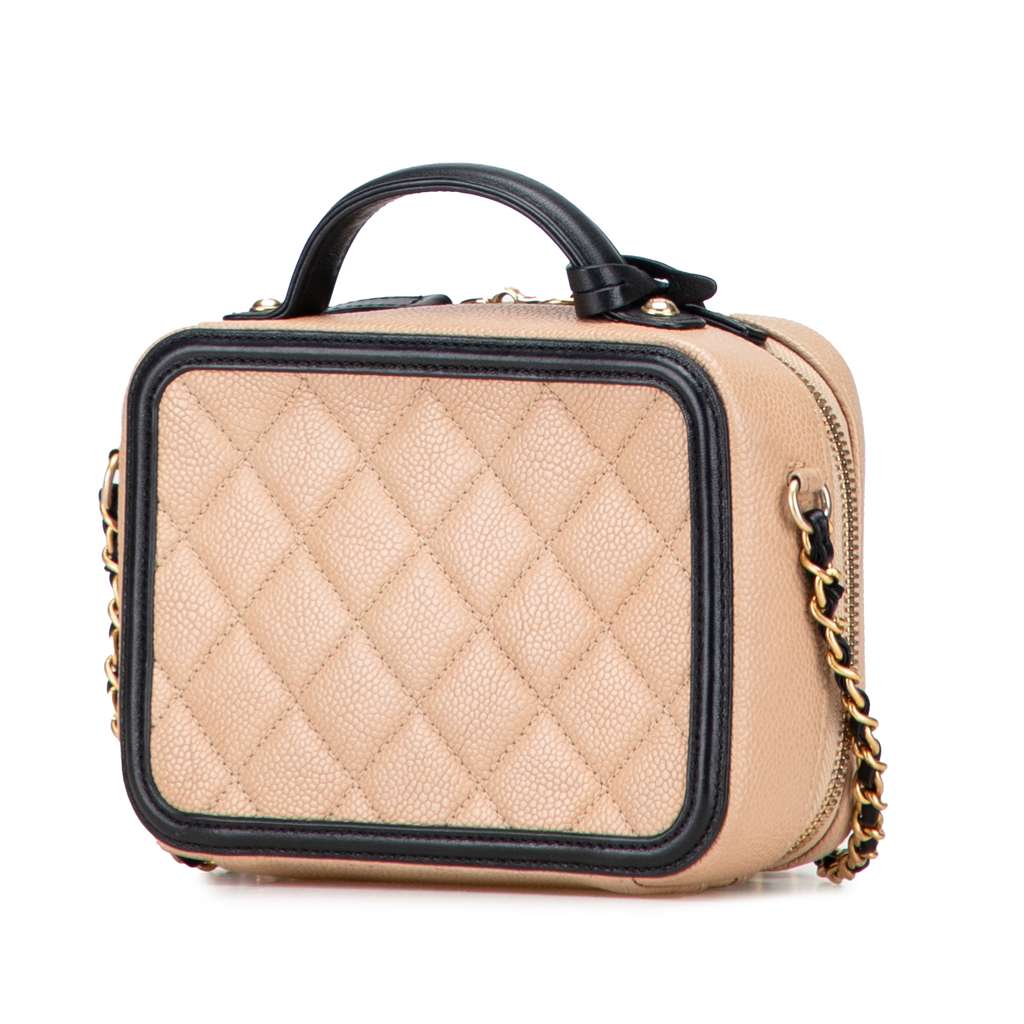 Chanel Small Caviar CC Filigree Vanity Case - 2