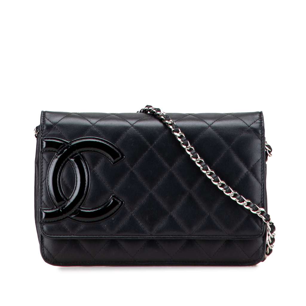 Chanel Lambskin Cambon Ligne Wallet On Chain
