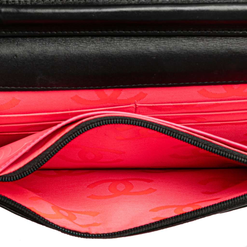 Chanel Lambskin Cambon Ligne Wallet On Chain - 4