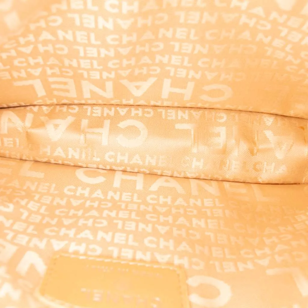 Chanel Lambskin Precious Symbols Pochette Pink Leather Good - Model View
