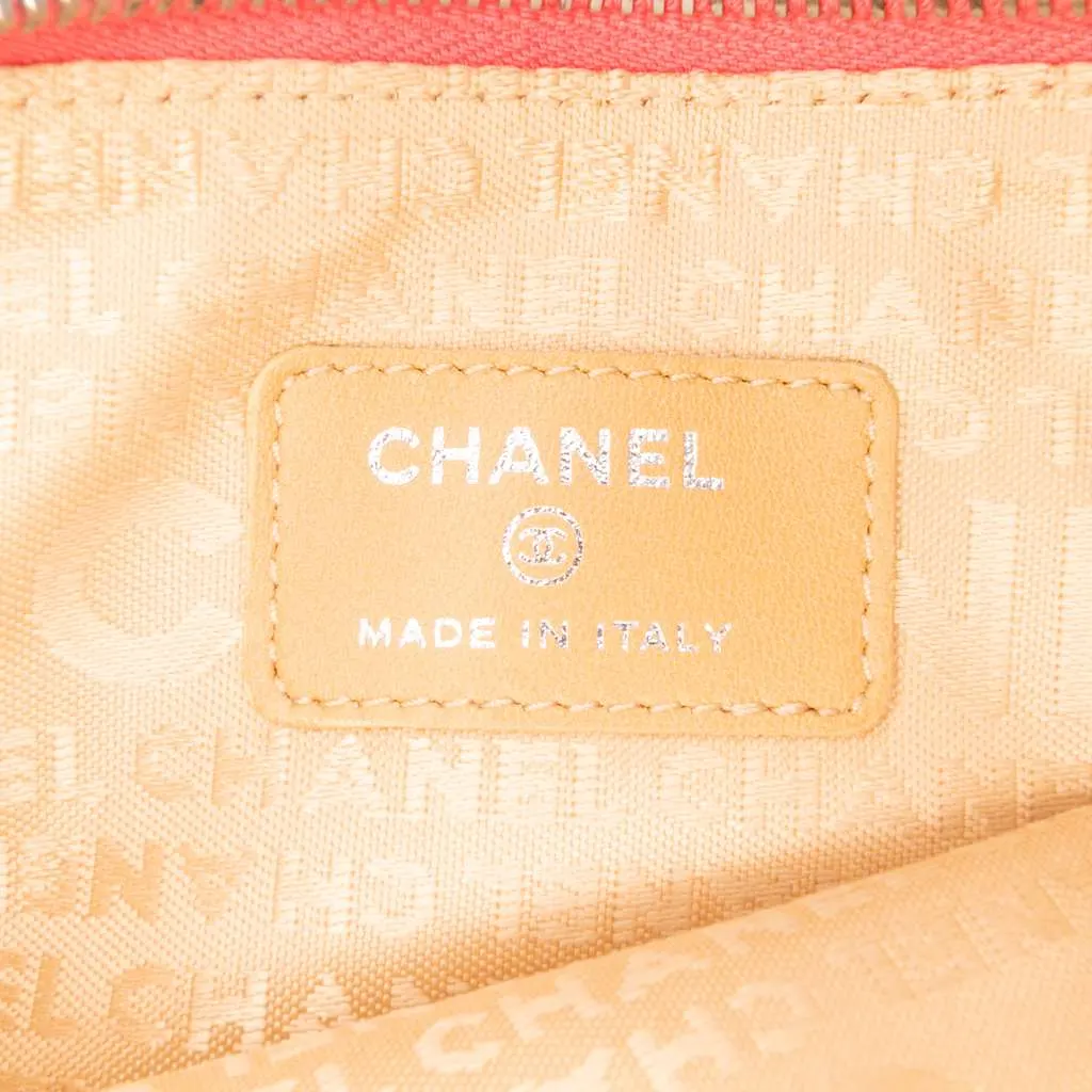 Chanel Lambskin Precious Symbols Pochette Pink Leather Good - Box View