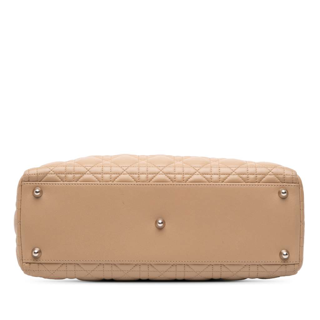 Dior Large Lambskin Cannage Lady Dior - 3