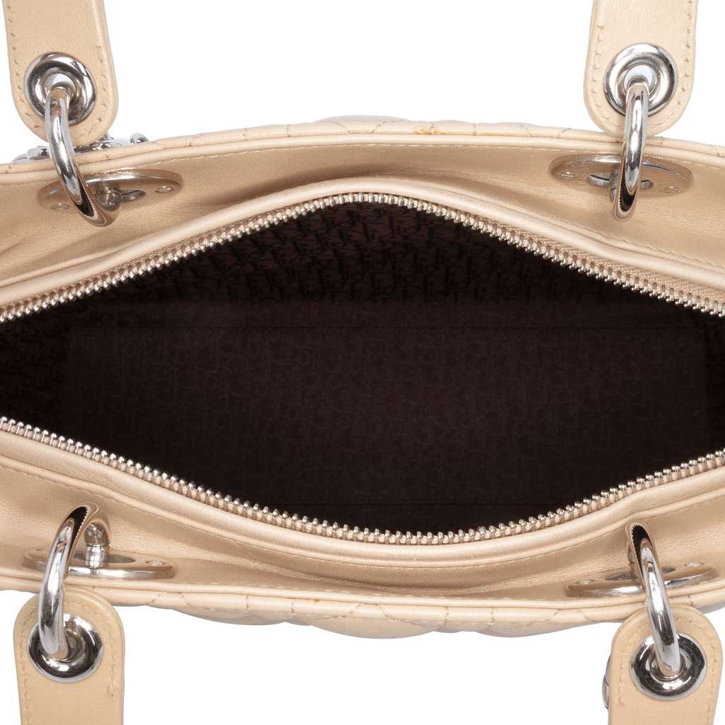 Dior Large Lambskin Cannage Lady Dior - 4