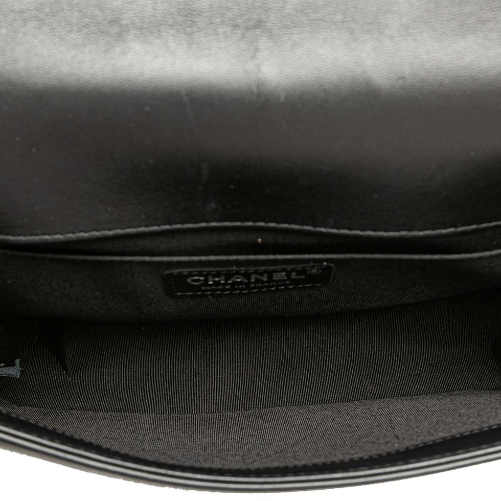 Chanel Old Medium Chevron Lambskin Boy Flap - 4