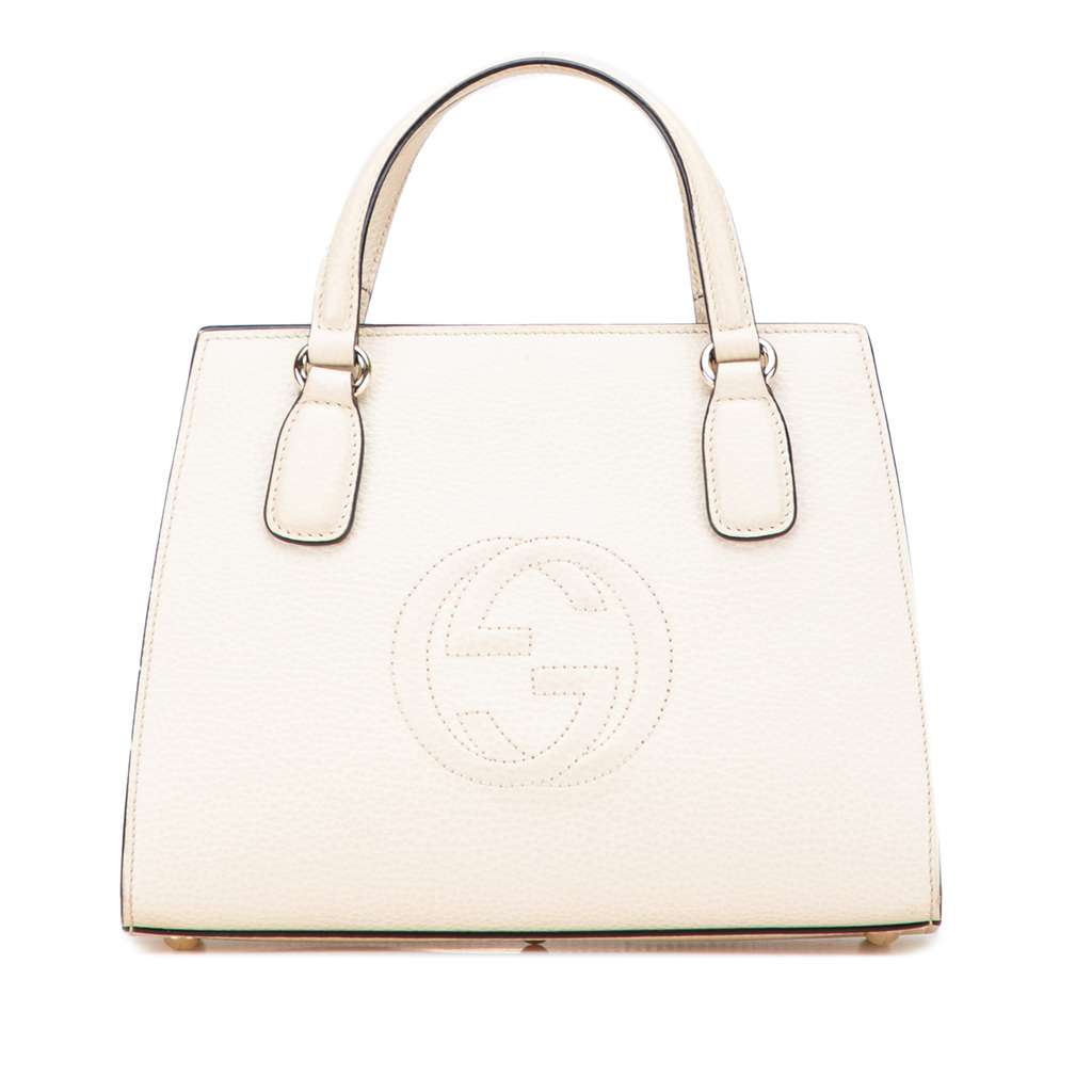 Gucci Medium Dollar Calf Soho Top Handle Convertible Tote