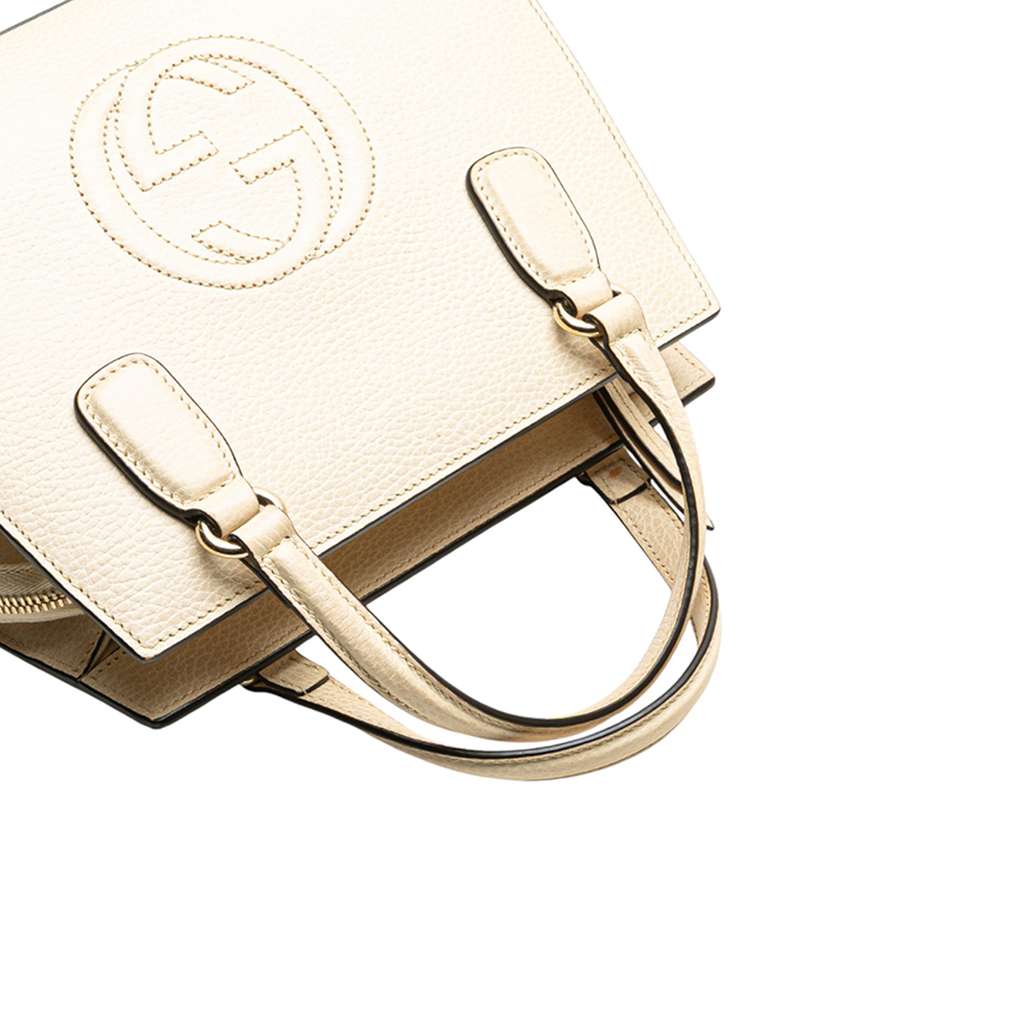 Gucci Medium Dollar Calf Soho Top Handle Convertible Tote - Image 12