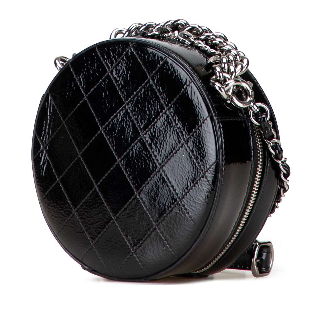 Chanel Patent Round As Earth Bag - Back view