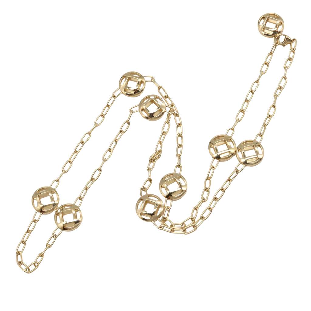 Cartier 18K Yellow Gold 9 Grid Pasha de Cartier Necklace