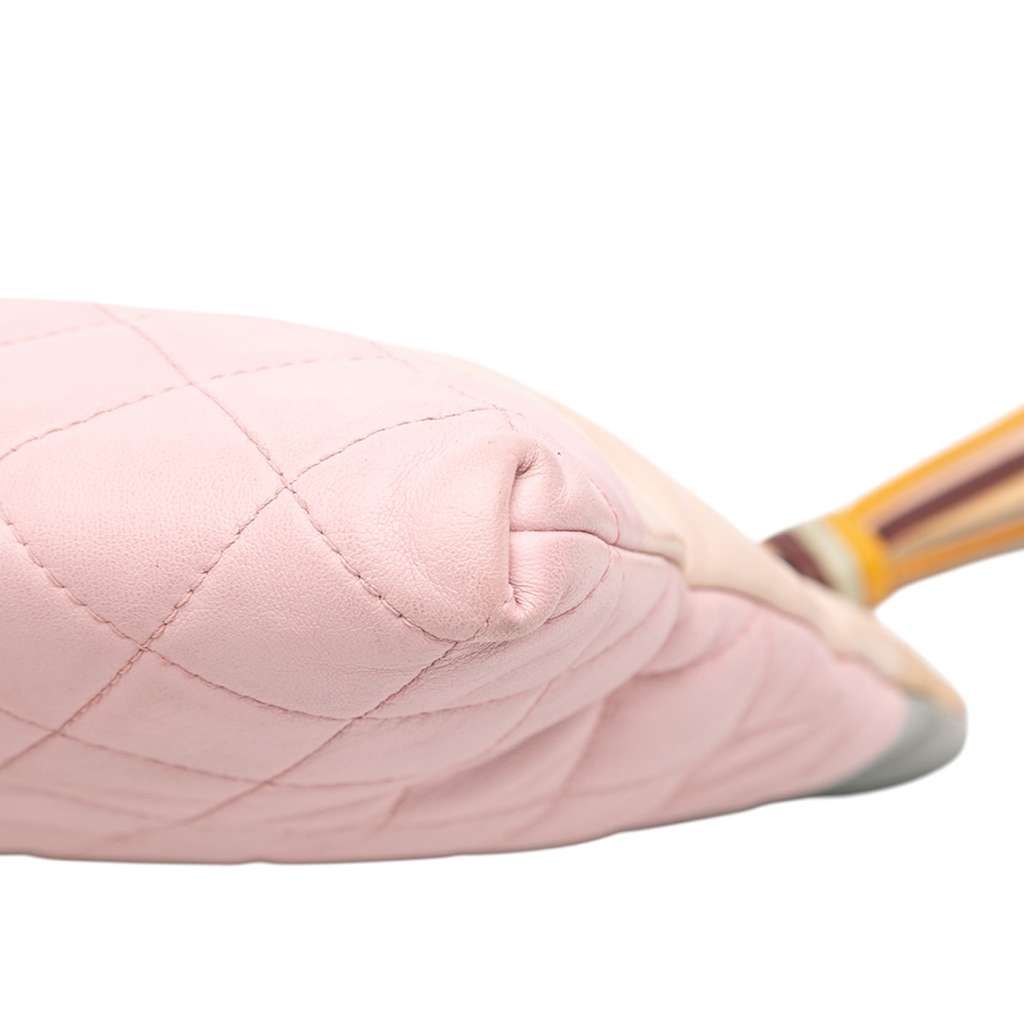 Chanel Large Lambskin Colorblock Patchwork O Case - Detail 2