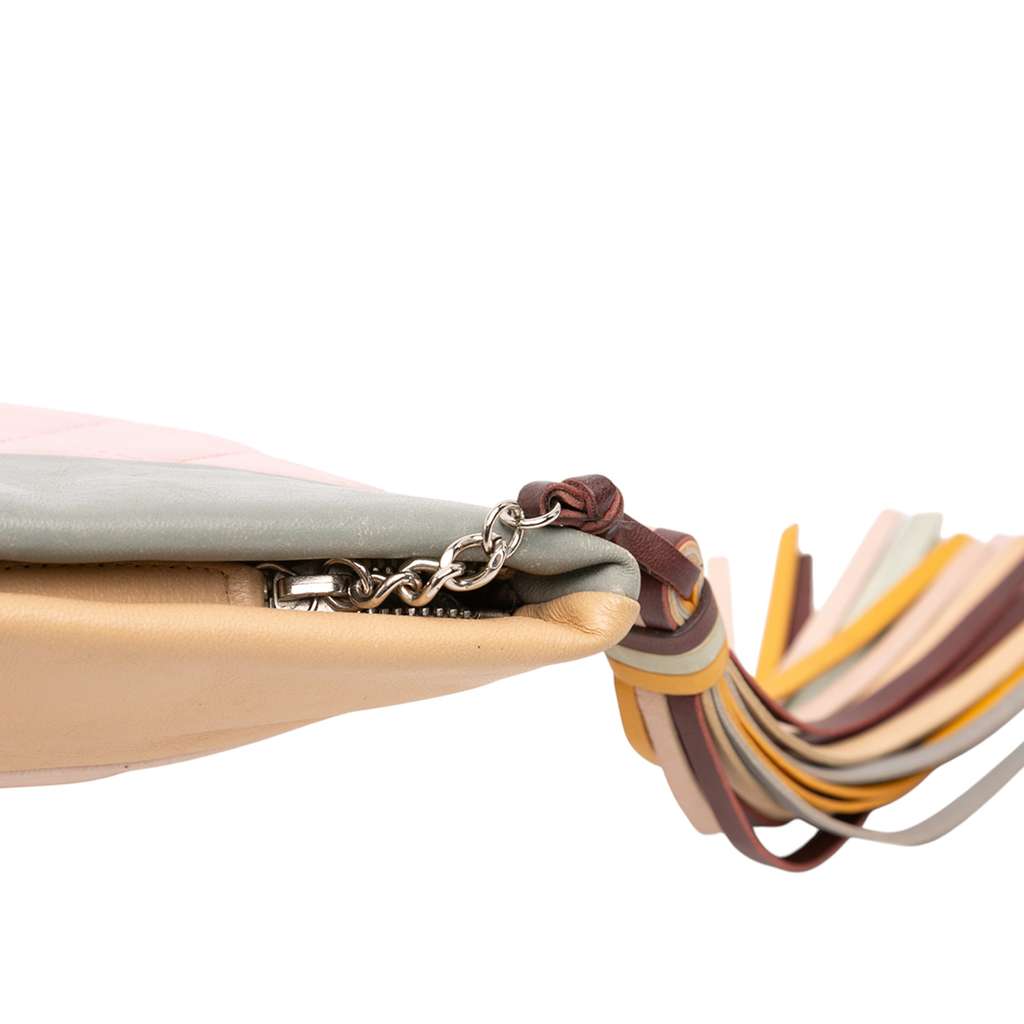 Chanel Large Lambskin Colorblock Patchwork O Case - Image 10