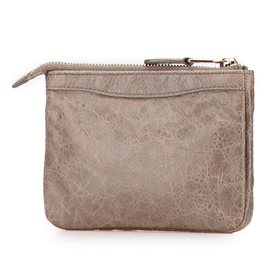 Balenciaga Lambskin Motocross Giant 12 Porte Monnaie Zip Coin Purse - Back view