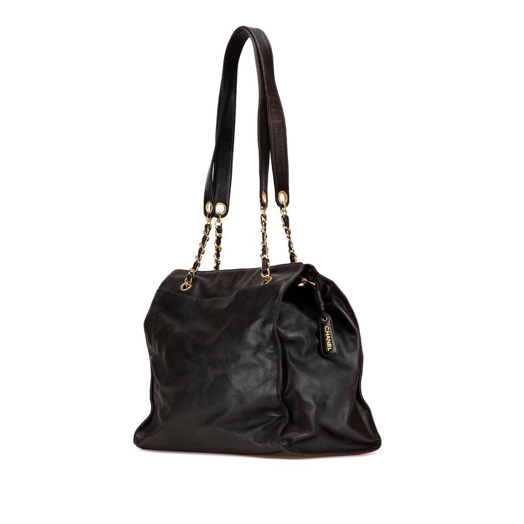 Chanel CC Lambskin Chain Tote - Back view