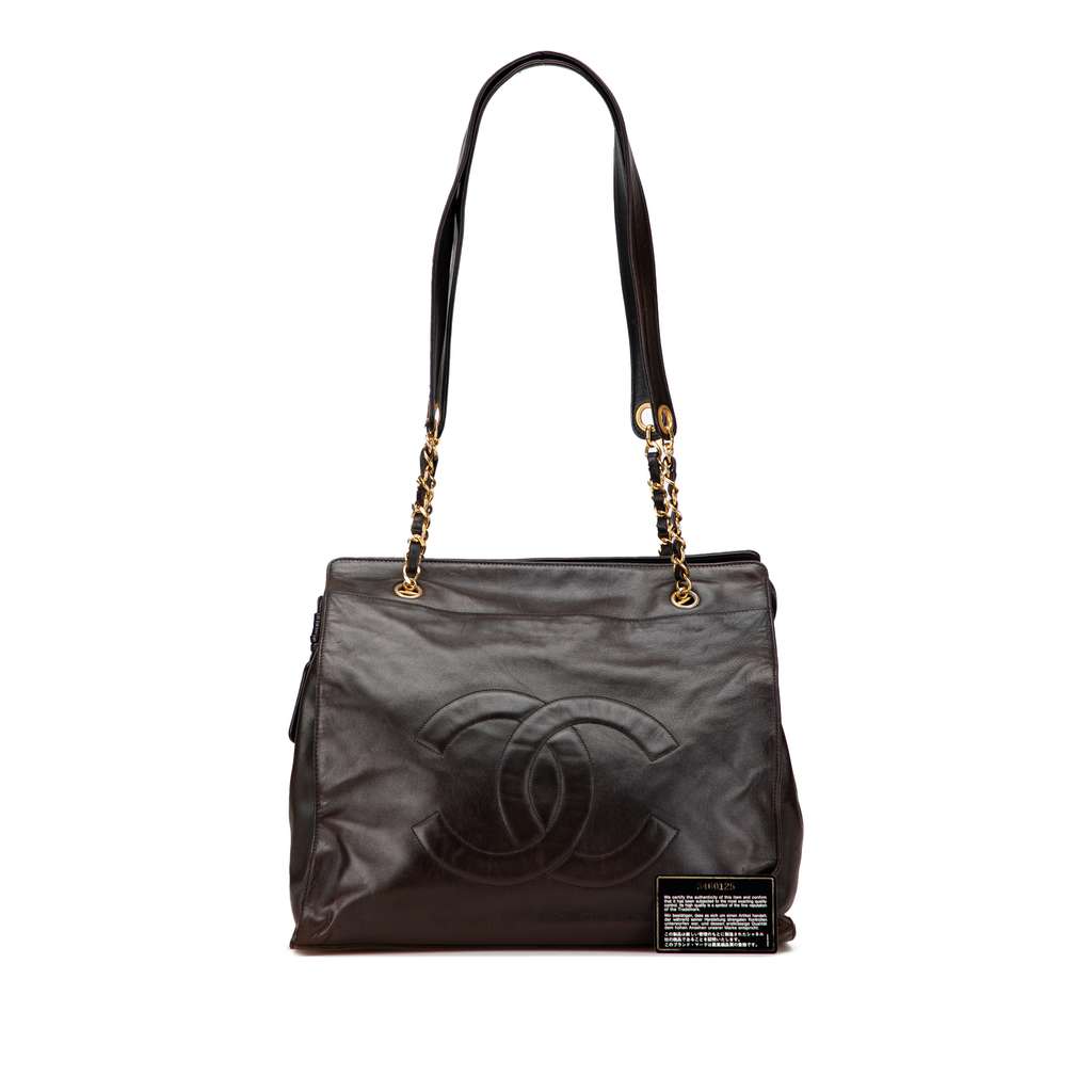 Chanel CC Lambskin Chain Tote - Image 13