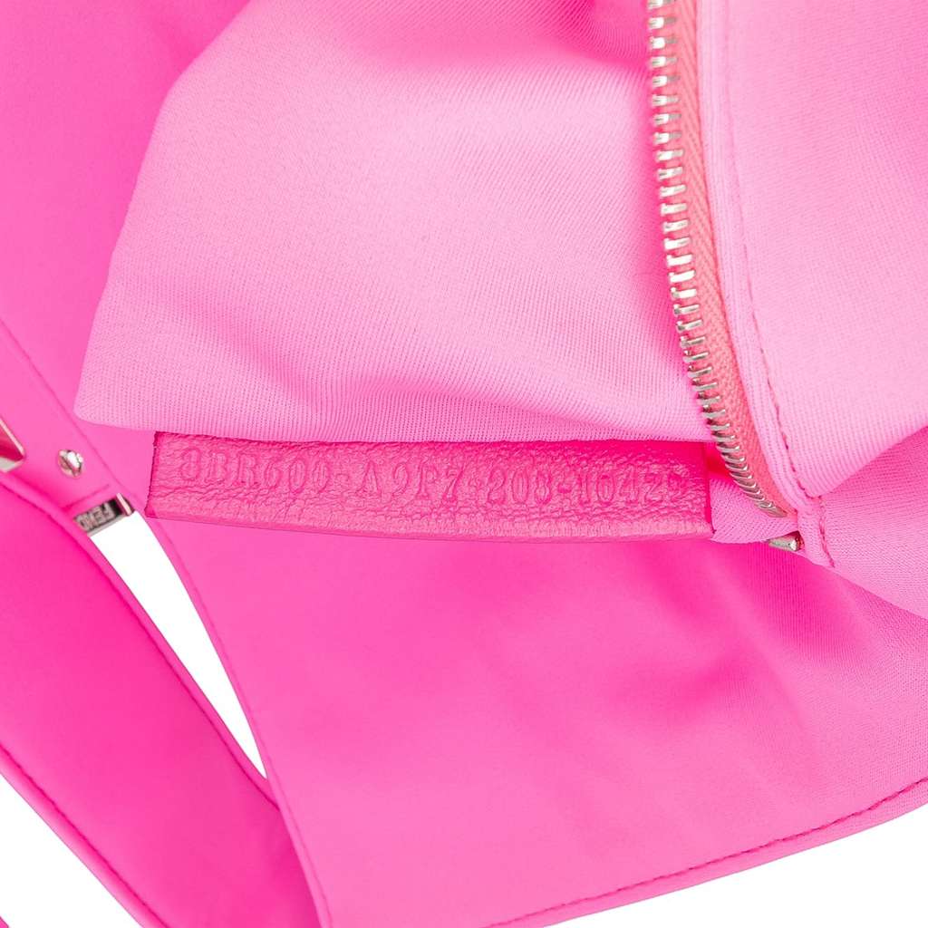 Fendi Medium Embossed Lycra Baguette Satchel - Detail 1