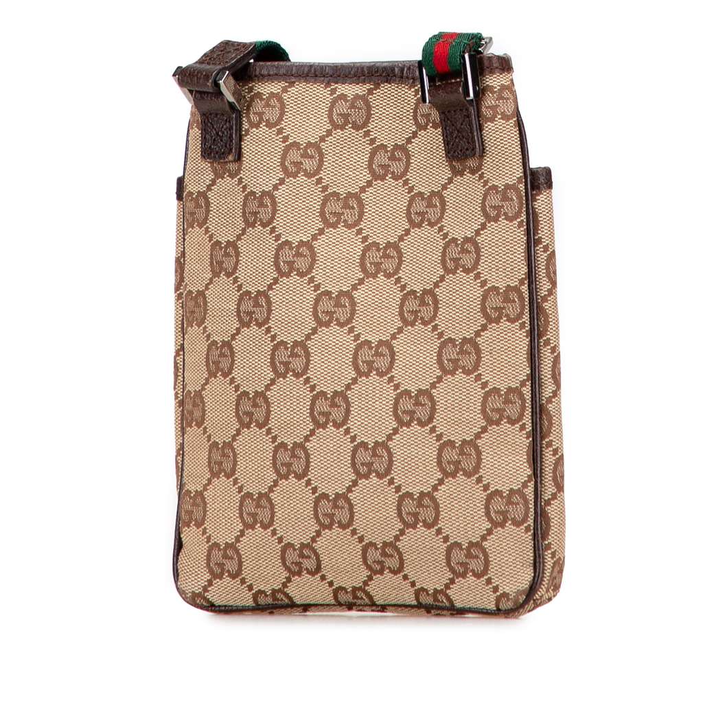 Gucci GG Canvas Web Crossbody - Back view