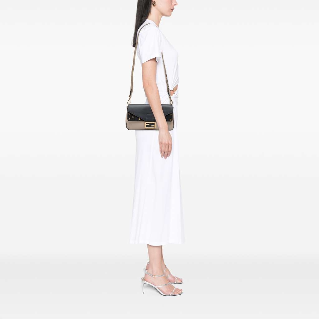 Fendi Medium Calfskin Flip Baguette - Image 14