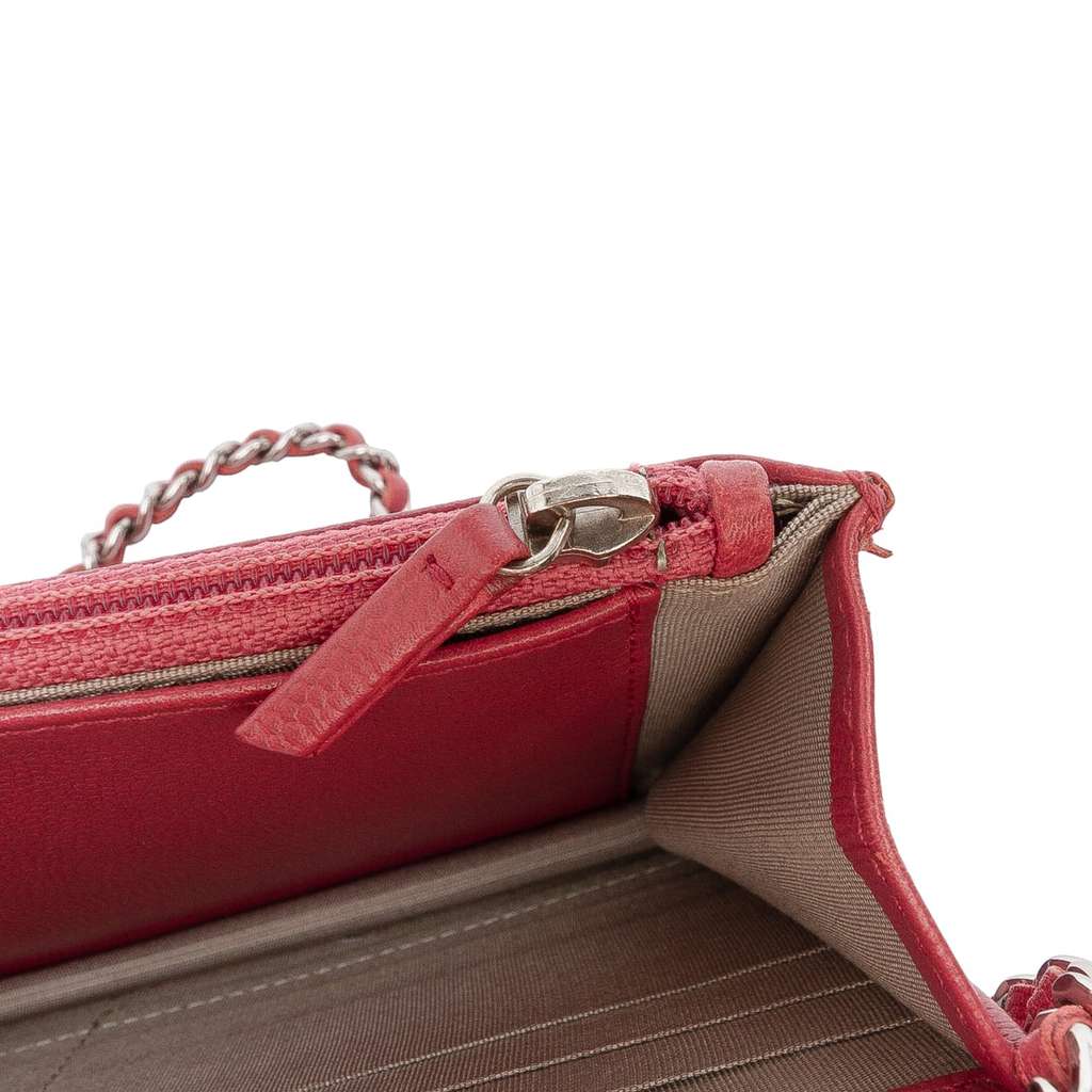 Chanel CC Caviar Sevruga Wallet On Chain - Detail 1