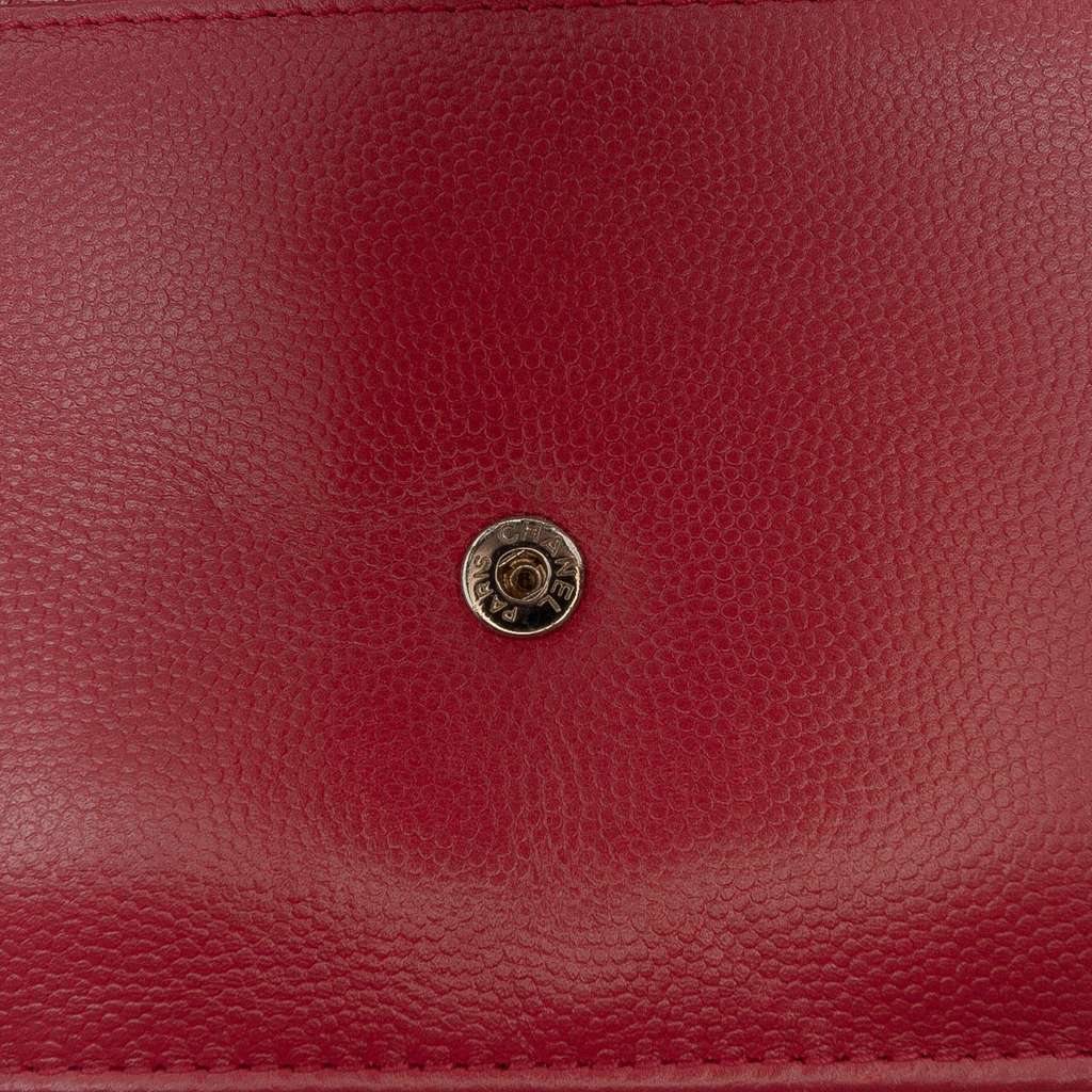 Chanel CC Caviar Sevruga Wallet On Chain - Image 10