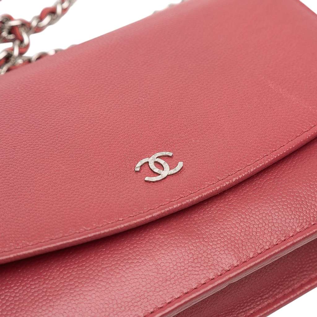 Chanel CC Caviar Sevruga Wallet On Chain - Image 11