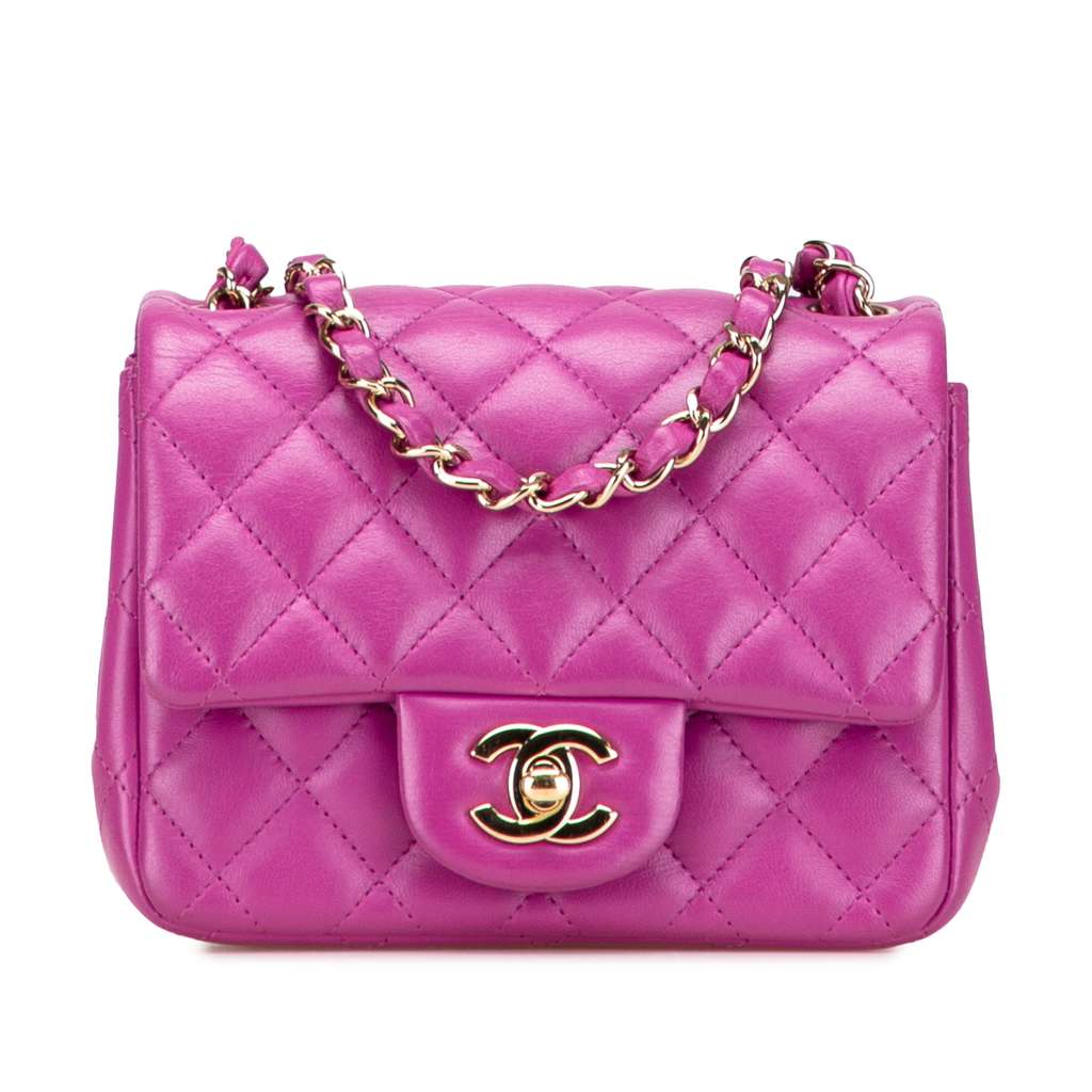 Chanel Mini Square Classic Lambskin Single Flap
