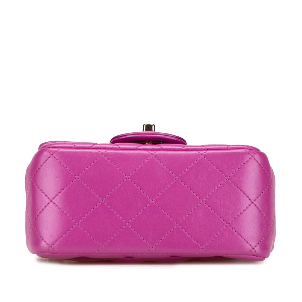 Chanel Mini Square Classic Lambskin Single Flap - Image 6