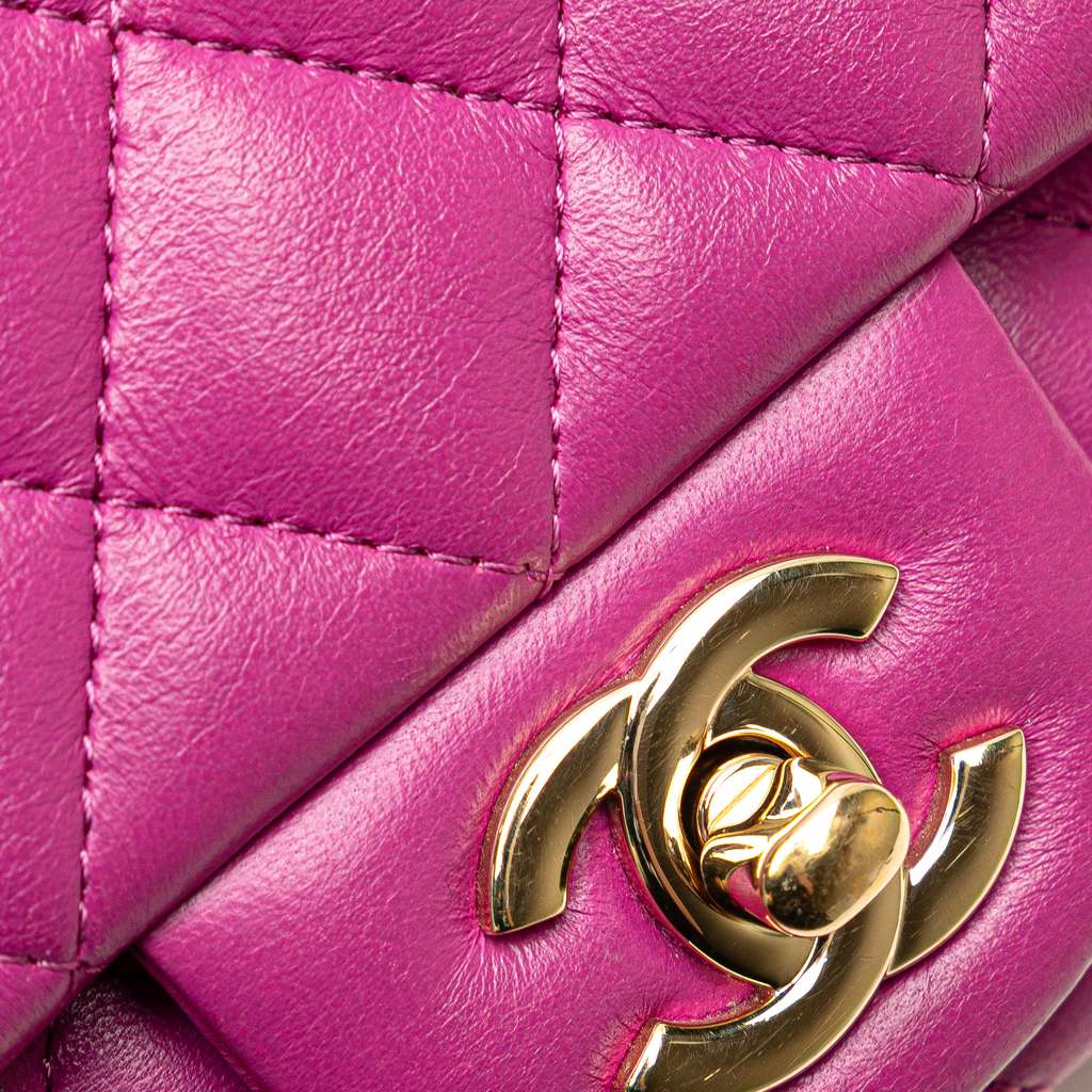 Chanel Mini Square Classic Lambskin Single Flap - Image 10