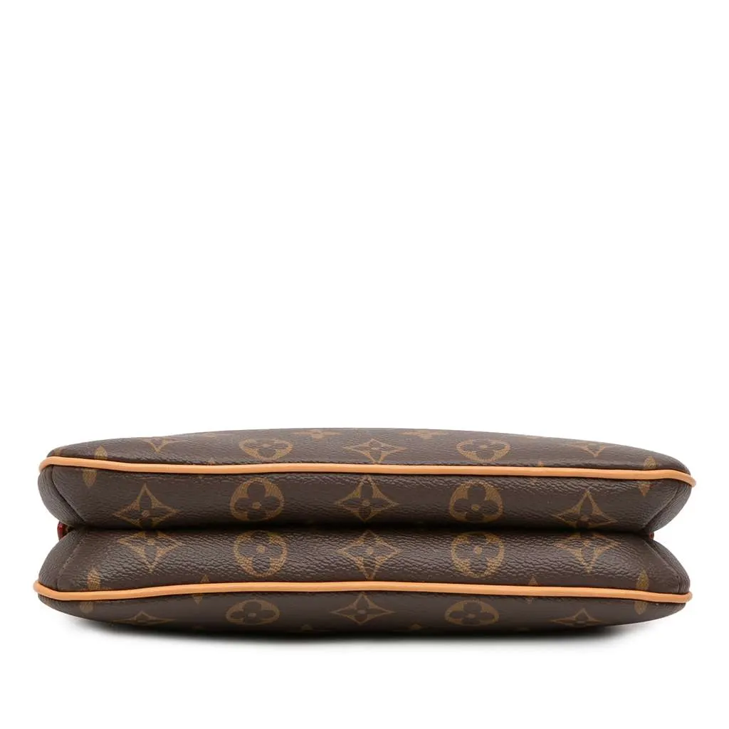 Louis Vuitton Monogram Pochette Liv Brown Good - Inside View