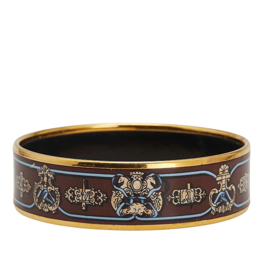 Hermès Wide Horse Enamel Bangle 65 - Image 6