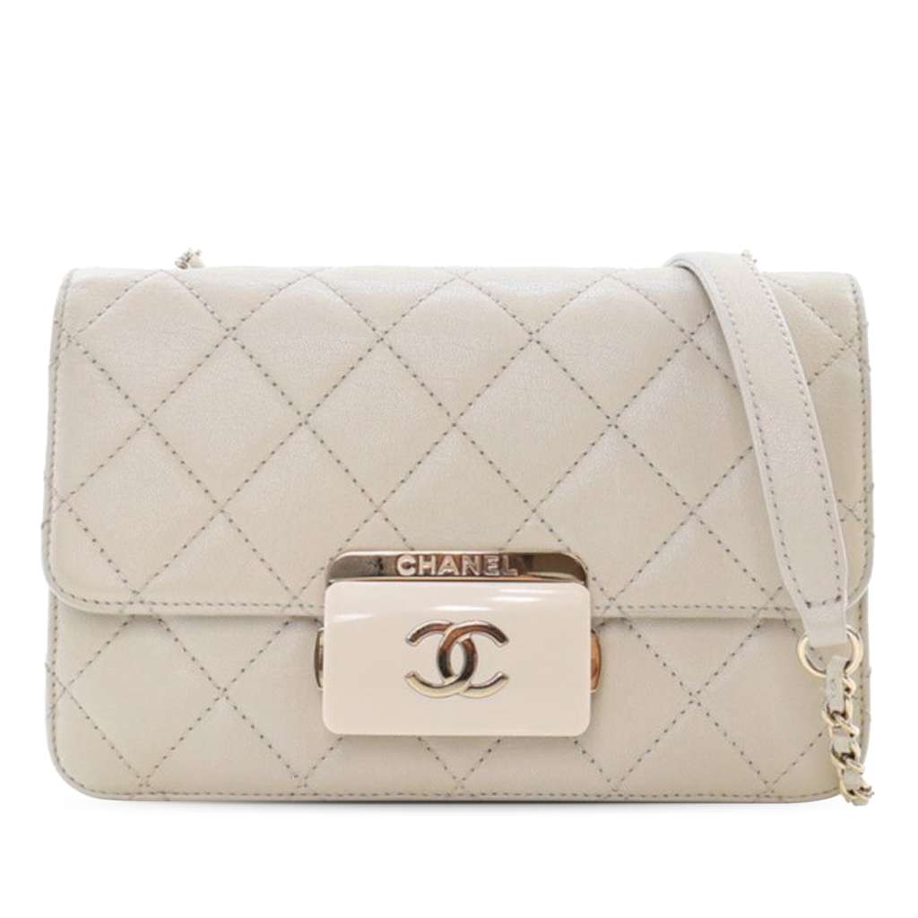 Chanel Mini Sheepskin Beauty Lock Flap