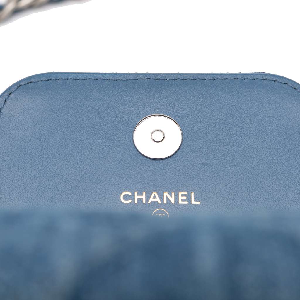 Chanel Denim 19 Phone Holder with Chain - Image 10