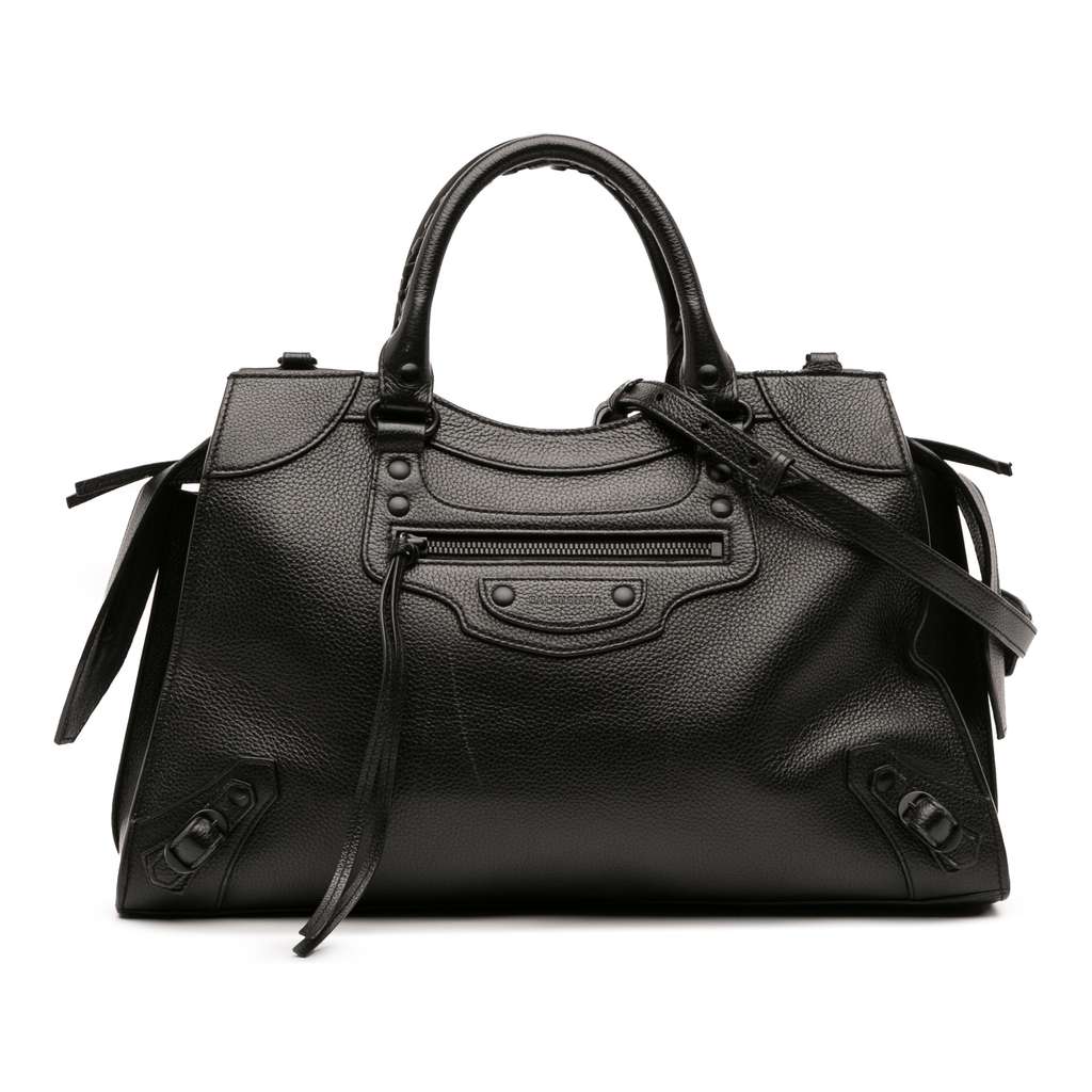 Balenciaga Medium Grained Calfskin Neo Classic City Satchel