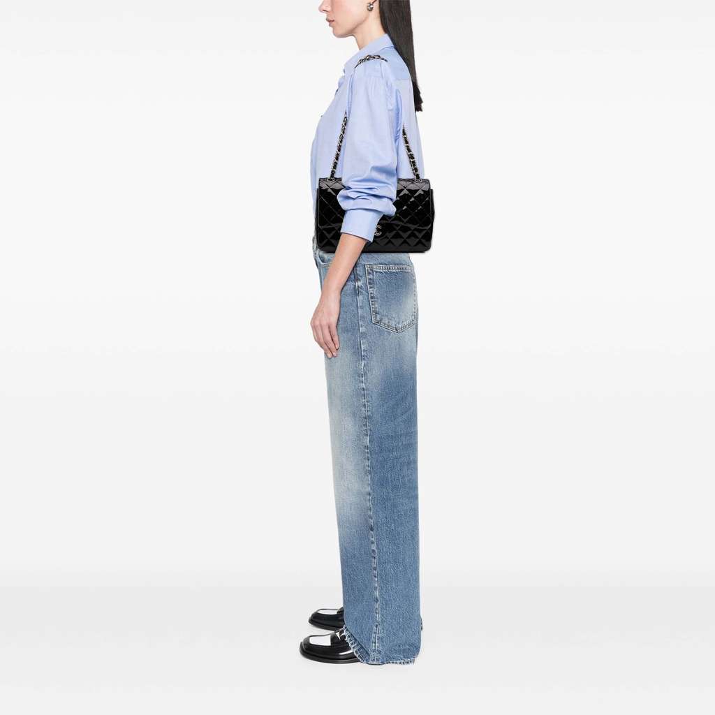 Chanel Jumbo Classic Patent Double Flap - Image 14