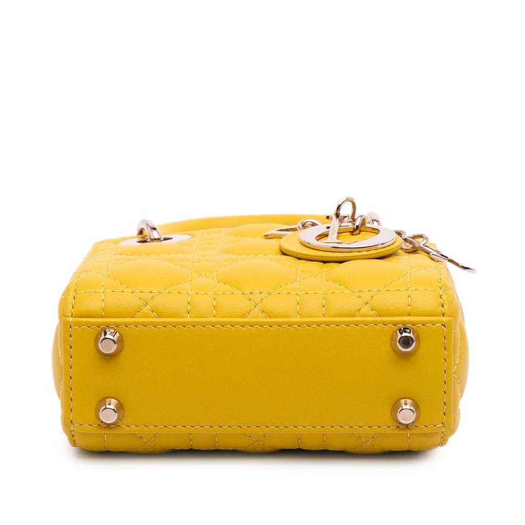 Dior Micro Lambskin Cannage Lady Dior - Image 6